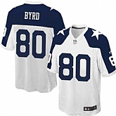 Nike Men & Women & Youth Cowboys #80 Byrd Thanksgiving White Team Color Game Jersey,baseball caps,new era cap wholesale,wholesale hats